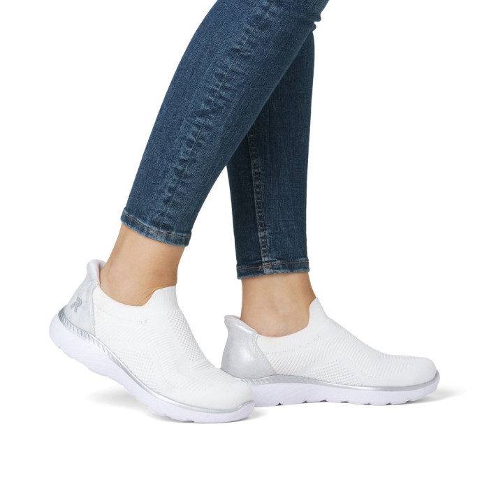 detail Dámské tenisky Rieker M5072-80 bílé