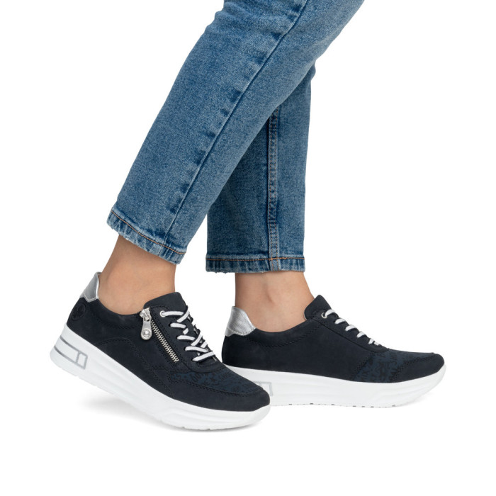 detail Dámské tenisky na klínku Rieker N8114-14 modré