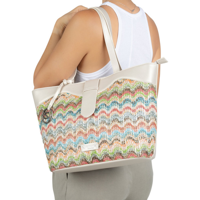 detail Dámská kabelka přes rameno Remonte Q0759-90 multicolor