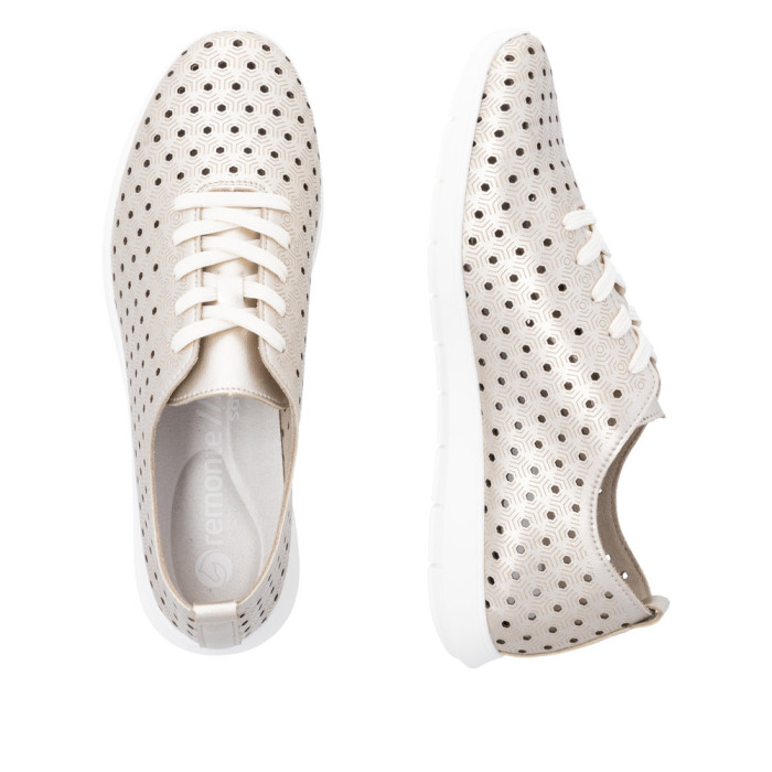 detail Dámské polobotky Remonte R7101-91 zlaté