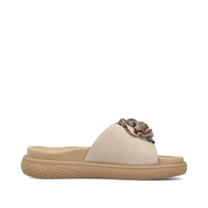 detail Dámské pantofle Rieker V1562-62 béžové