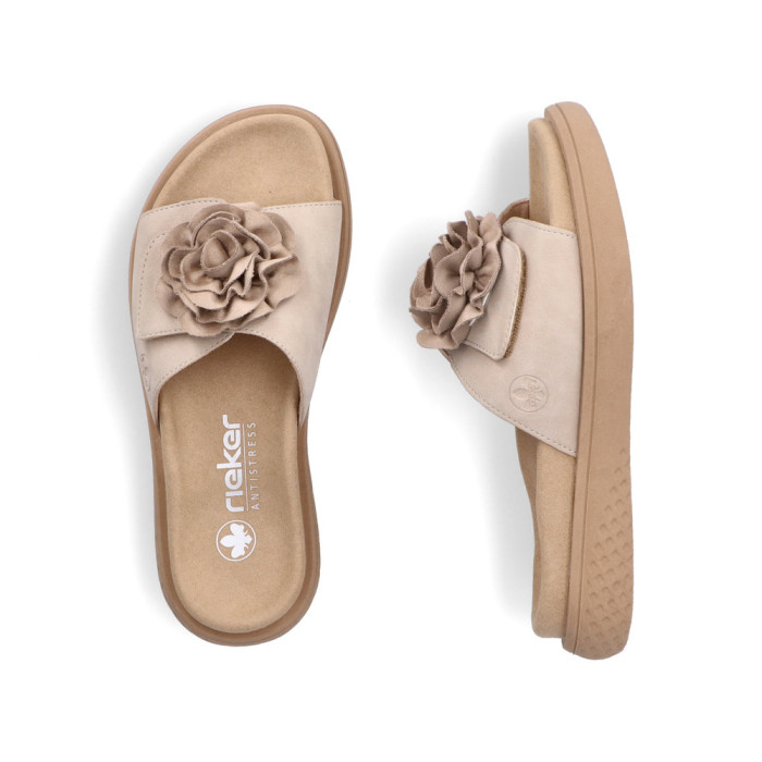 detail Dámské pantofle Rieker V1562-62 béžové