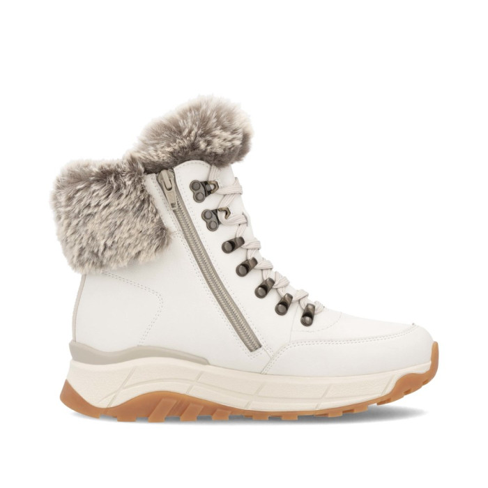 detail Dámské kotníkové boty Rieker W0063-80 bílé