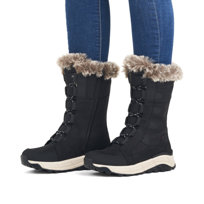 detail Dámské kotníkové boty Rieker W0070-00 černé