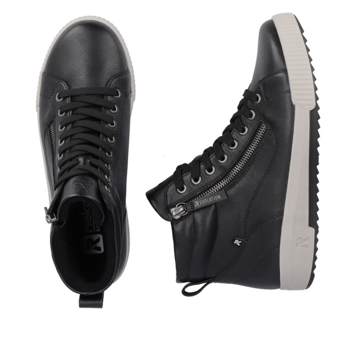 detail Dámské kotníkové boty Rieker W0164-00 černé