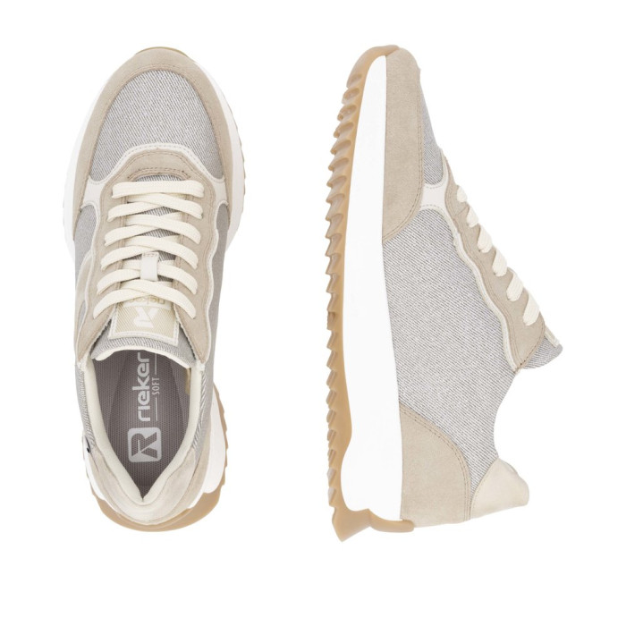 detail Dámské tenisky Rieker W1307-60 béžové