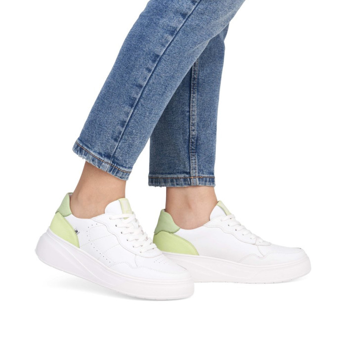 detail Dámské tenisky na platformě Rieker W2300-80 bílé