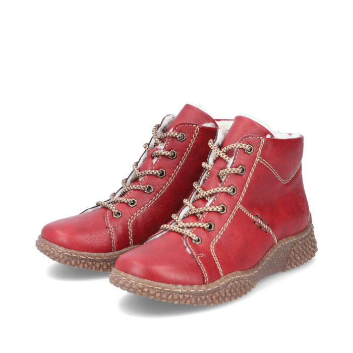 detail Dámské kotníkové boty Rieker Y8412-33 červené