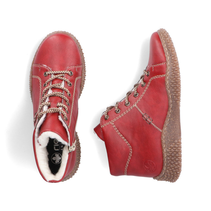 detail Dámské kotníkové boty Rieker Y8412-33 červené