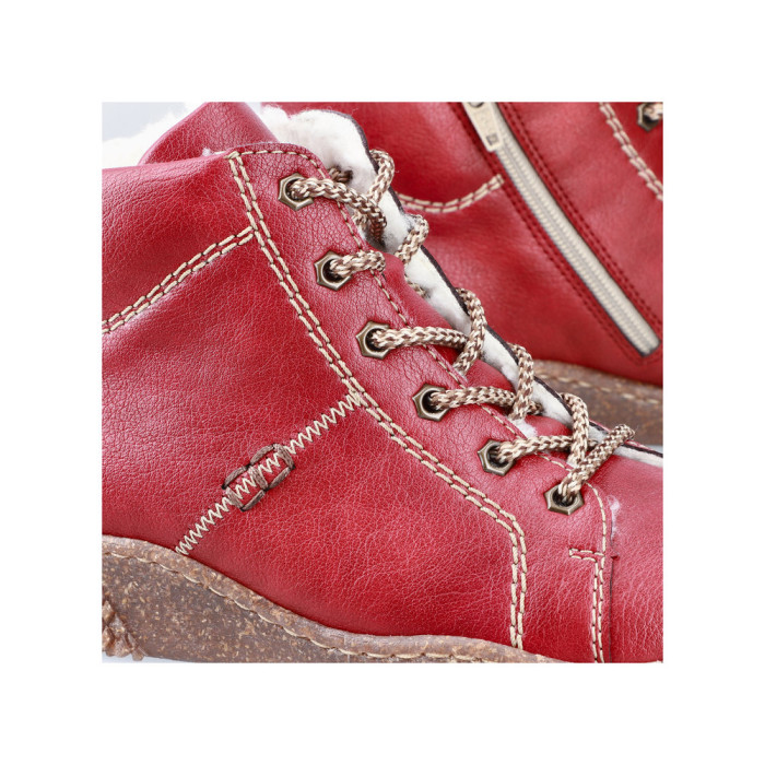 detail Dámské kotníkové boty Rieker Y8412-33 červené