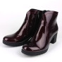 náhled Dámské zimní boty na podpatku Barton 25174 vínové