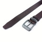 náhled Pánský opasek Jeans - kovový průvlek Pennybelts hnědý - šířka 38 mm