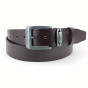 náhled Pánský opasek Jeans - kovový průvlek Pennybelts hnědý - šířka 38 mm