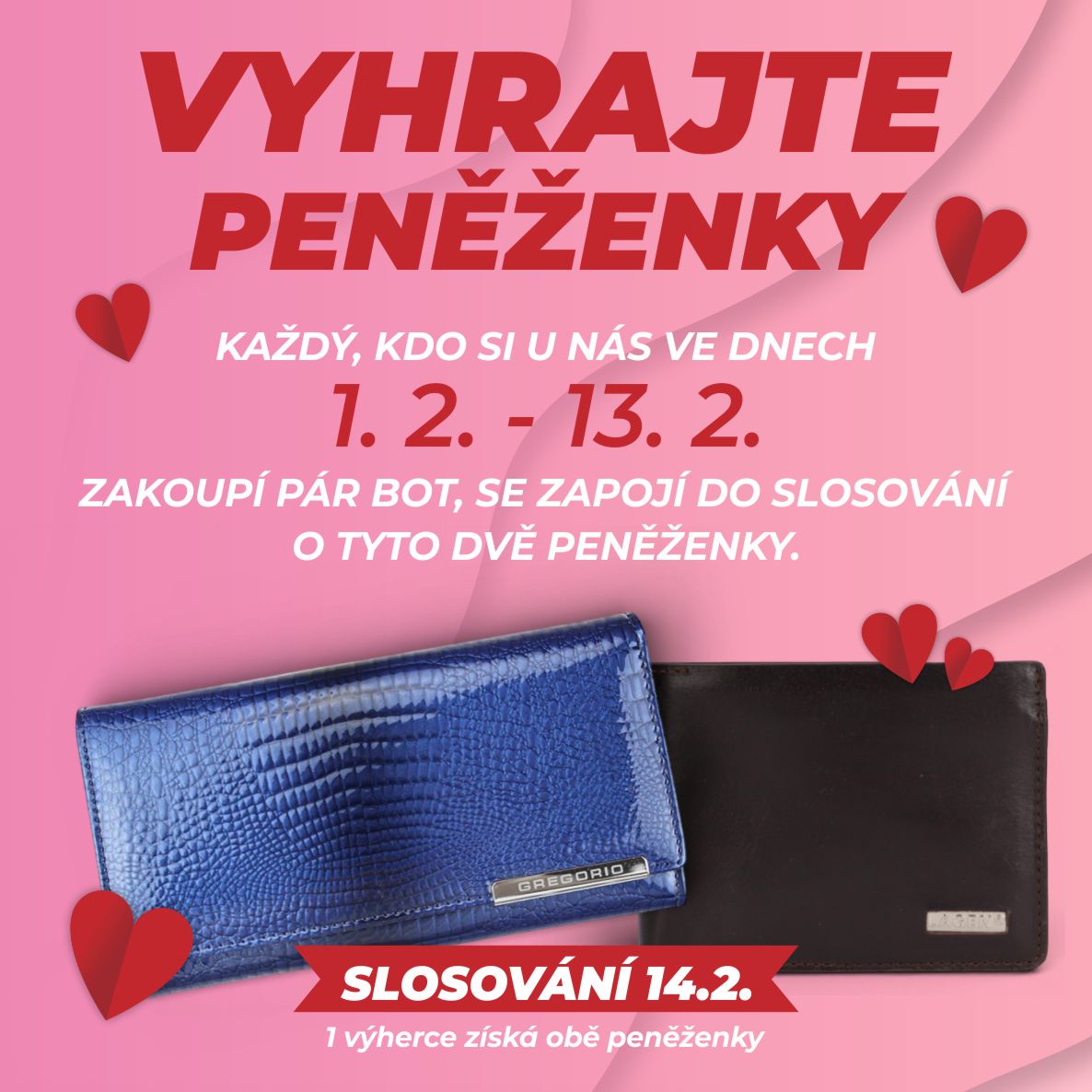 Valentýnská soutěž na e-shopu i prodejně